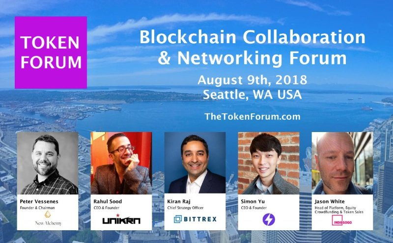 Crypto Conference August 9th in Seattle, U.S - Token Forum. 