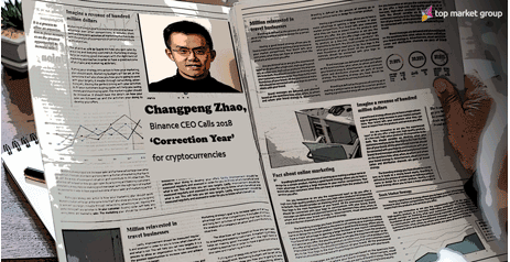Changpeng Zhao, Binance CEO Calls 2018 ‘Correction Year’ for cryptocurrencies