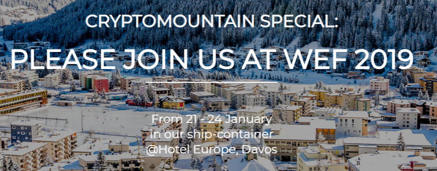 Meet With Global Leaders And Spread The Idea Of A More Decentralized Censor-Free World At Cryptomountain Special: WEF-2019  At Hotel Europe, Davos