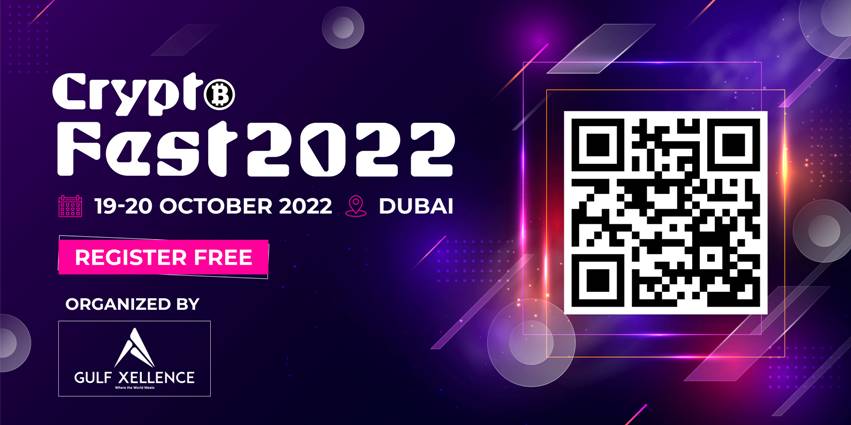 Gulf Xellence announces the most exciting and largest CRYPTO FEST 2022 to be held on 19th - 20th October in Dubai,UAE