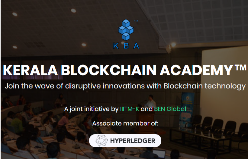Kerala Blockchain Academy – An Easy Source For Indian Blockchain Enthusiats To Get Trained On Blockchain Innovation